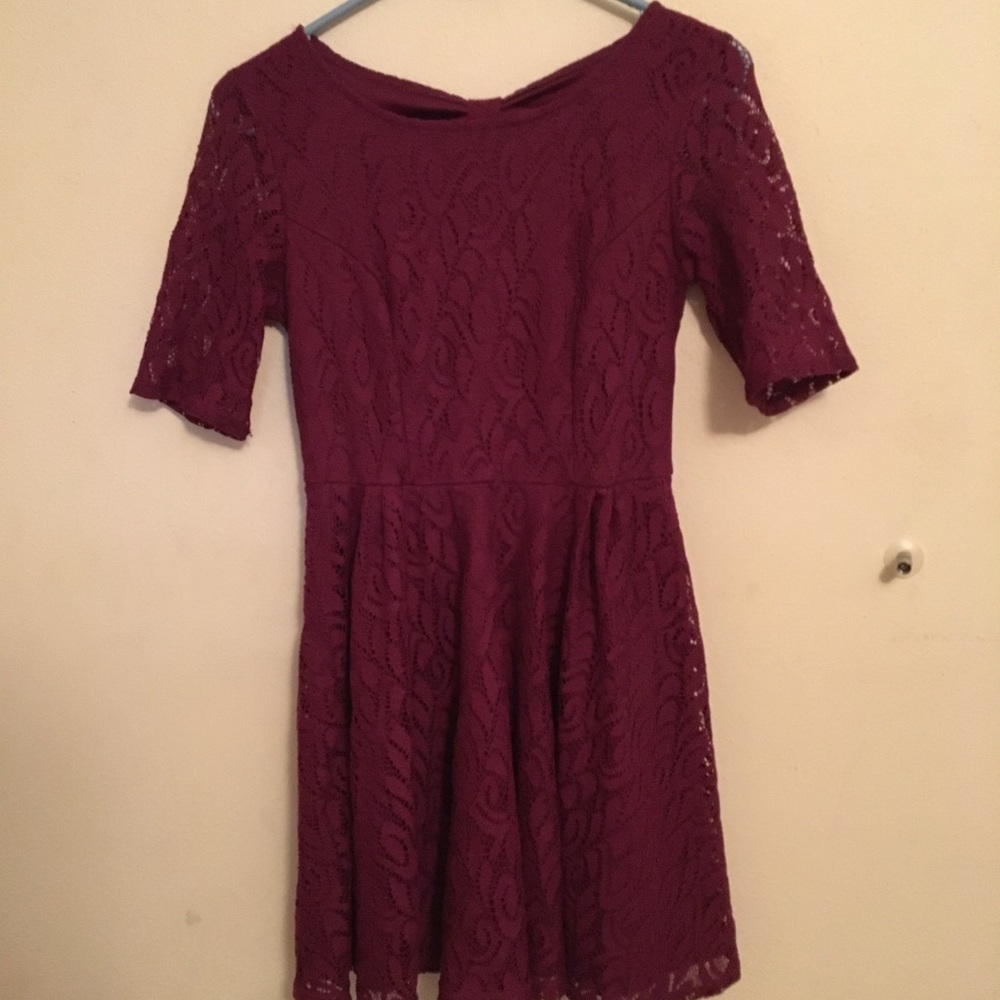 Plum colored dress